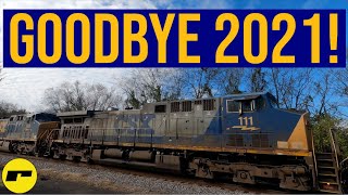 Three CSX Empty Coal Trains Taking us Out of 2021 - Happy New Years!