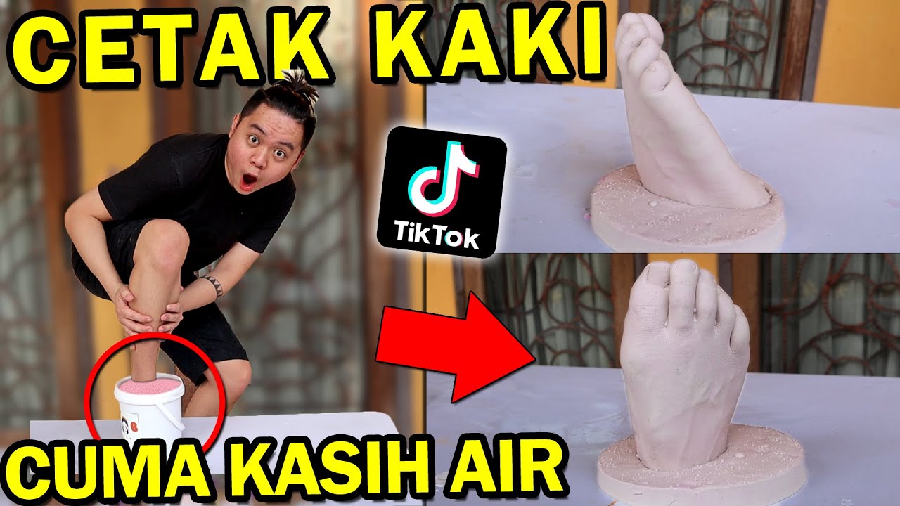 Bikin PATUNG CETAKAN KAKI  yang VIRAL di TIKTOK!