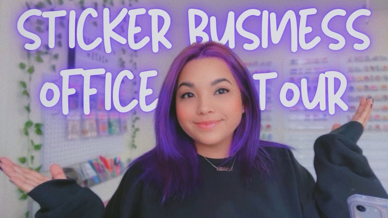 my art business studio tour | sticker business office vlog | small ...