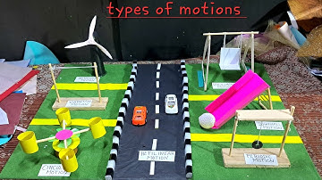 Types of motions working school model || PHYSICS WORKING MODEL || SCIENCE EXHIBITION MODEL