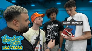 CHET HOLMGREN AND OKC THUNDER SQUAD CHECKING OUT UNRELEASED SNEAKERS! *SNEAKERCON LAS VEGAS DAY 2*