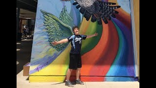 Falcon Mural at Blach Middle School