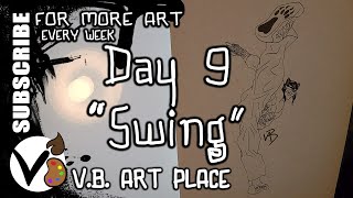 Wildcat - Inktober 2019 Day 9 'Swing' (time lapse)