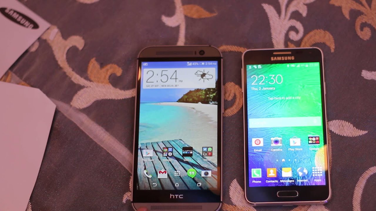 HTC One M8 vs Samsung Galaxy Alpha #GalaxyAlpha #HTCONEM8