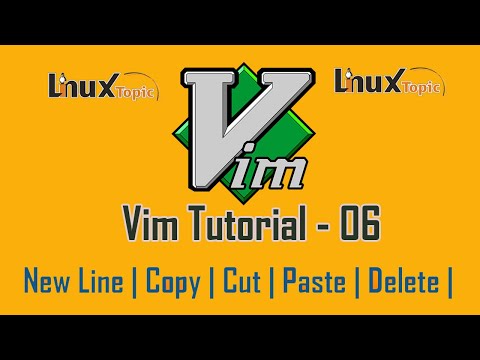 06 Vim Tutorial - Basic Editing in Vim | Copy Paste Vim | New Line With Insert Mode in Vim hqdefault