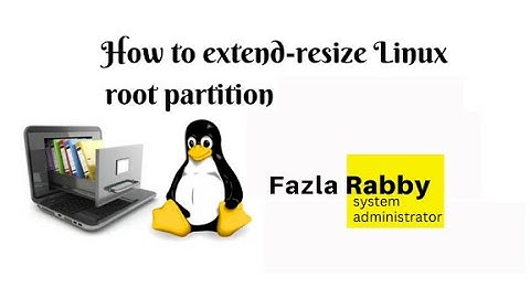 Resize Linux root partition (Extend Linux root Partition)