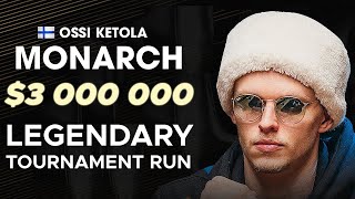 Monarch 3 000 000 Poker Tournament Run Legendary Final Table 150k Nlh Triton Montecarlo 2024