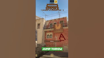 CS2 Mirage T Spawn to Connector Smoke 2 #shorts #cs2
