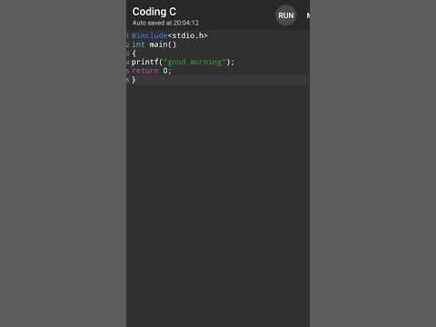 simple say good morning program - YouTube