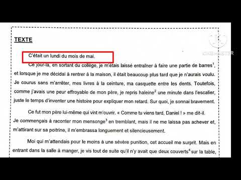 3ème année collège correction de lexamen régional الثالثة إعدادي تصحيح الإمتحان الجهوي الفرنسية