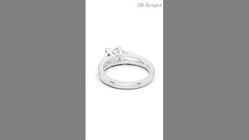 Jewellery CAD Design Rendering Ring - 015| Gold | 360° Realistic View #3dgrapix #3DRendering