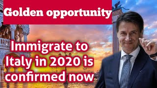 Latest update on immigrate to Italy in 2020 || Amnesty program || Legalization of illegal immigrants