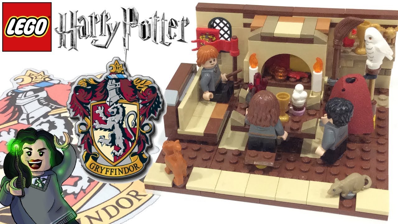 klodset Udøve sport Intensiv LEGO Harry Potter Gryffindor Common Room MOC! | SwiftBricks - YouTube