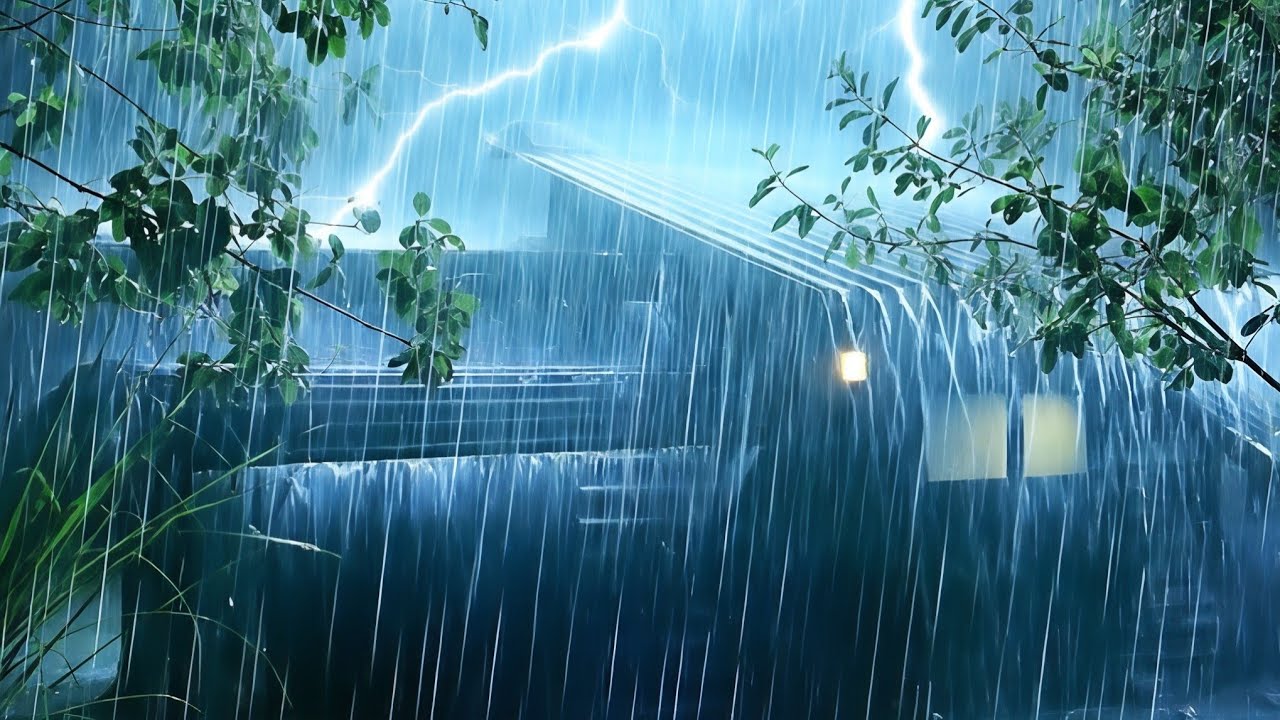 Sleep in ONLY 5 minutes with VERY HEAVY Rain|| The Relaxing Wives||#rain 