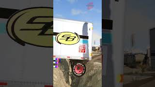 Truck Tow Trailers vs Potholes 🚚 #short #beamng #beamngdrive #trucksvs