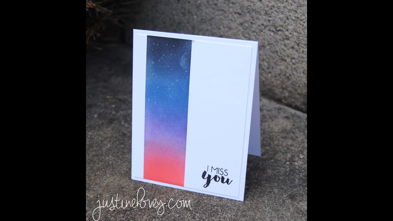 Distress Inks 101: Естественные фоны Ночное небо