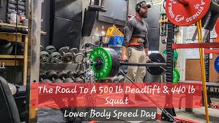 Hammering Lower Body Speed Day as I Build Towards Some Big Goals.  #speeddeadlift #speedsquats 