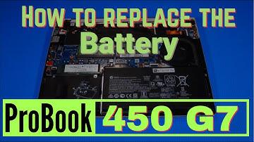 How to replace the Battery for HP ProBook 450 G7 Series Laptop