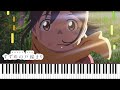 Tamaki Suzume No Tojimari Piano Cover Sheet Music 4K Tamaki Suzume No Tojimari Piano Cover Sheet Music 4K