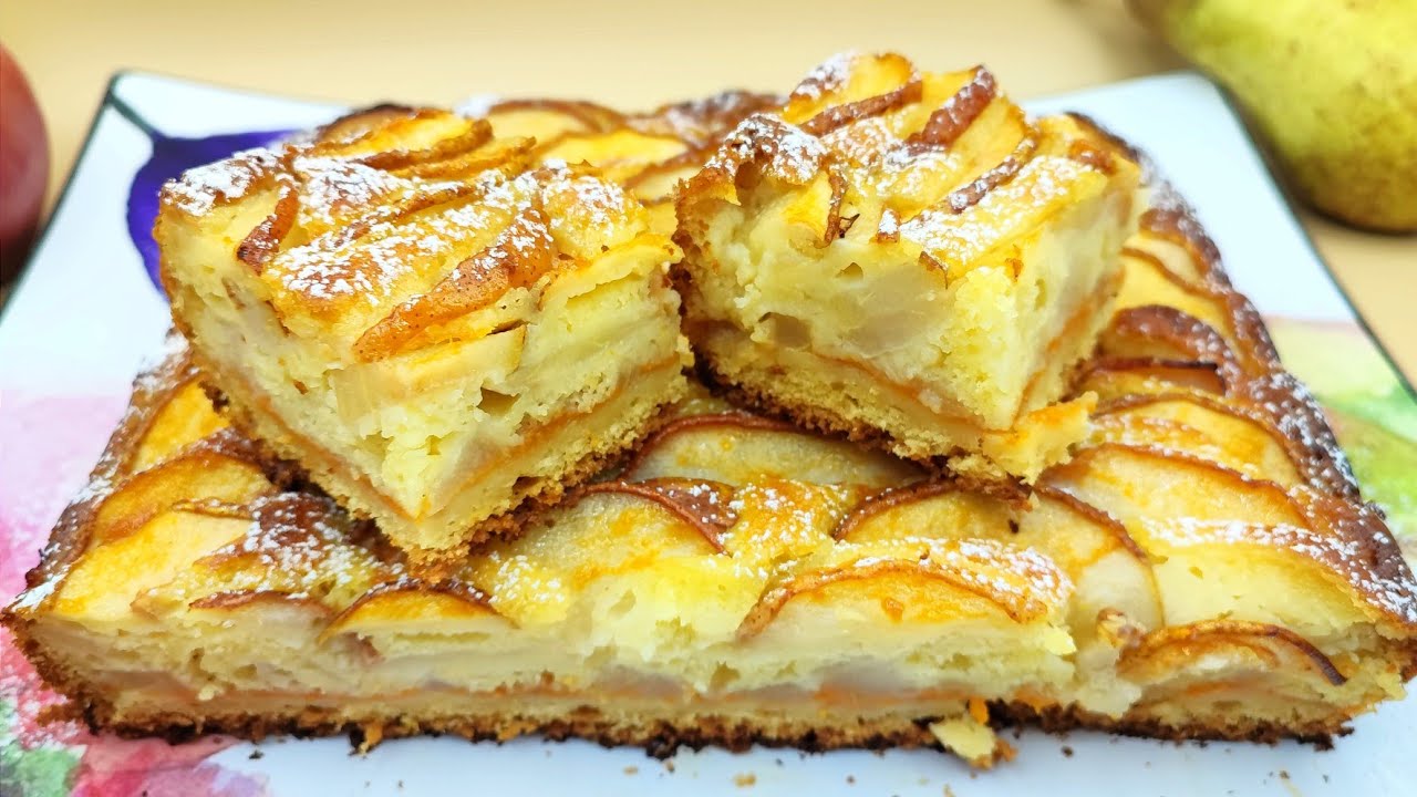torta versata pere e marmellata
