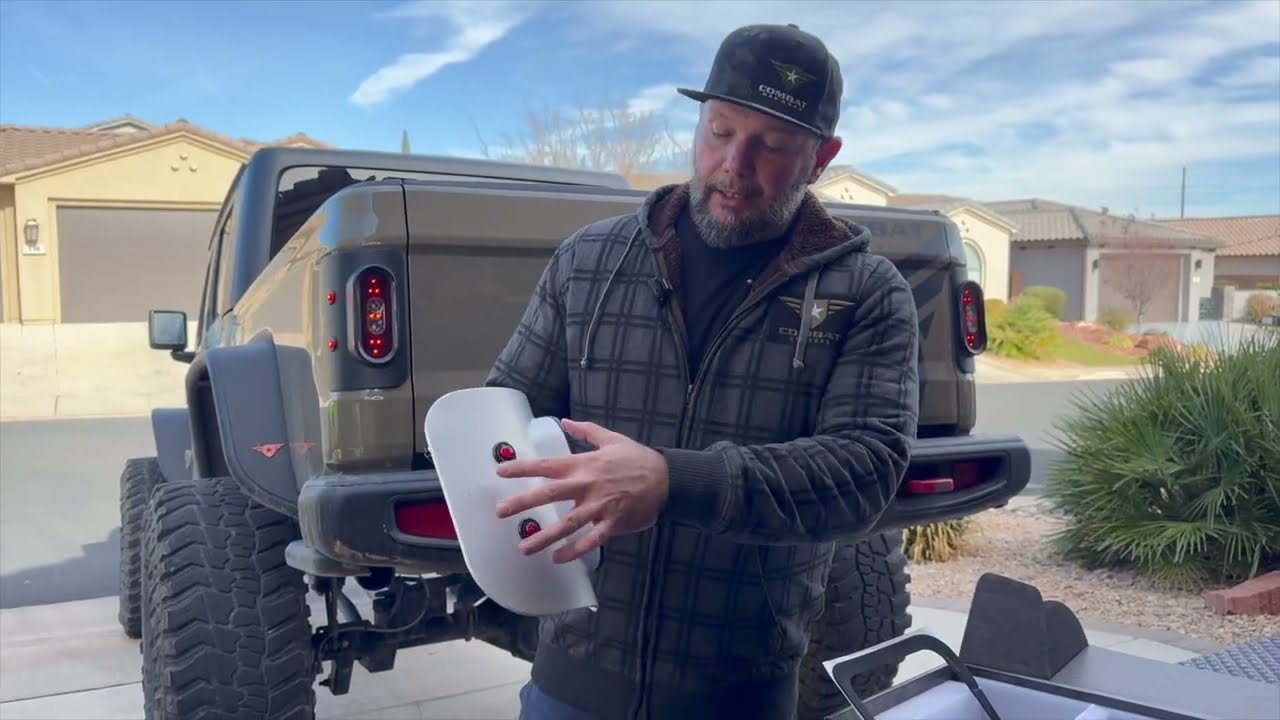 Combat Off Road Tail Gunner Tail Lights – RAW Aluminum Edition | Plug-and-Play Jeep JT Tail Lights