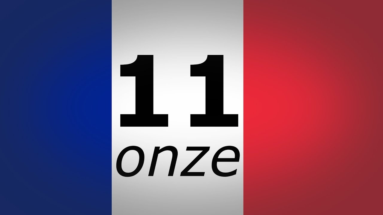 20 числа ноября. Nombres 11-20. Цифра 11. France number. Onze.