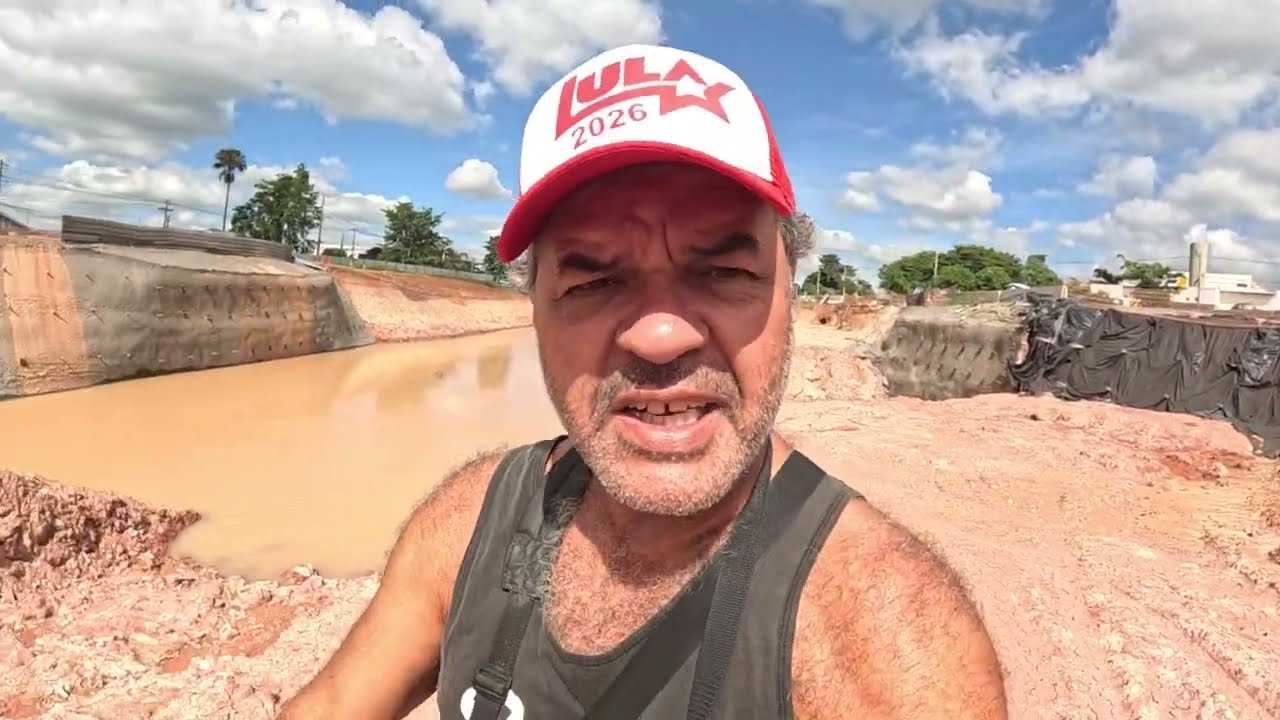 "HÁ MAIS DE 10 DIAS COM AS OBRAS PARALISADAS, A CONSTRUÇÃO DO VIADUTO VIROU UMA REPRESA" !!!