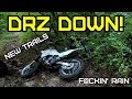 (E8) DRZ400, fender delete install, stuck in the rain TWICE! CM450 XL250, Chewy Drops his