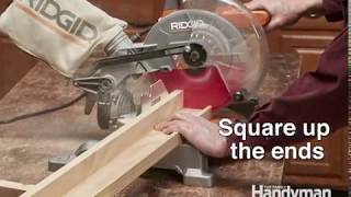 How to Build a Picture Ledge Learn how to build a picture ledge in just over one minute. Next learn how to build a picture frame to place on your new shelf: https://