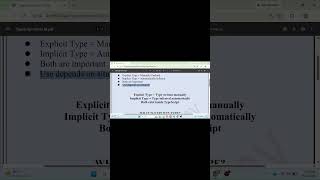 Explicit vs Implicit Types 🤔 | TypeScript Basics #Shorts