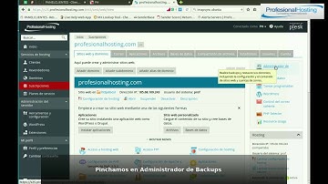 Plesk 12.5 como descargar un backup