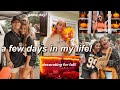 A FEW DAYS IN MY LIFE | decorating my house for fall, pumpkins, first App football game!!