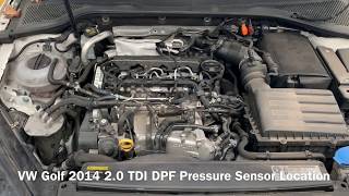 VW Golf Seat Leon 2014 TDI DPF Pressure Sensor Location