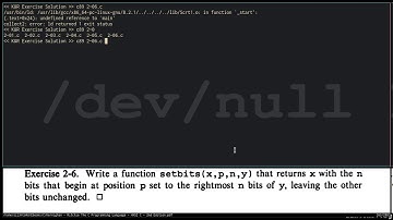K&R Exercise 2-6 Solution