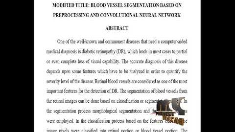 Segmenting Retinal Blood Vessels with Deep Neural Networks | Final Year Projects 2016 - 2017
