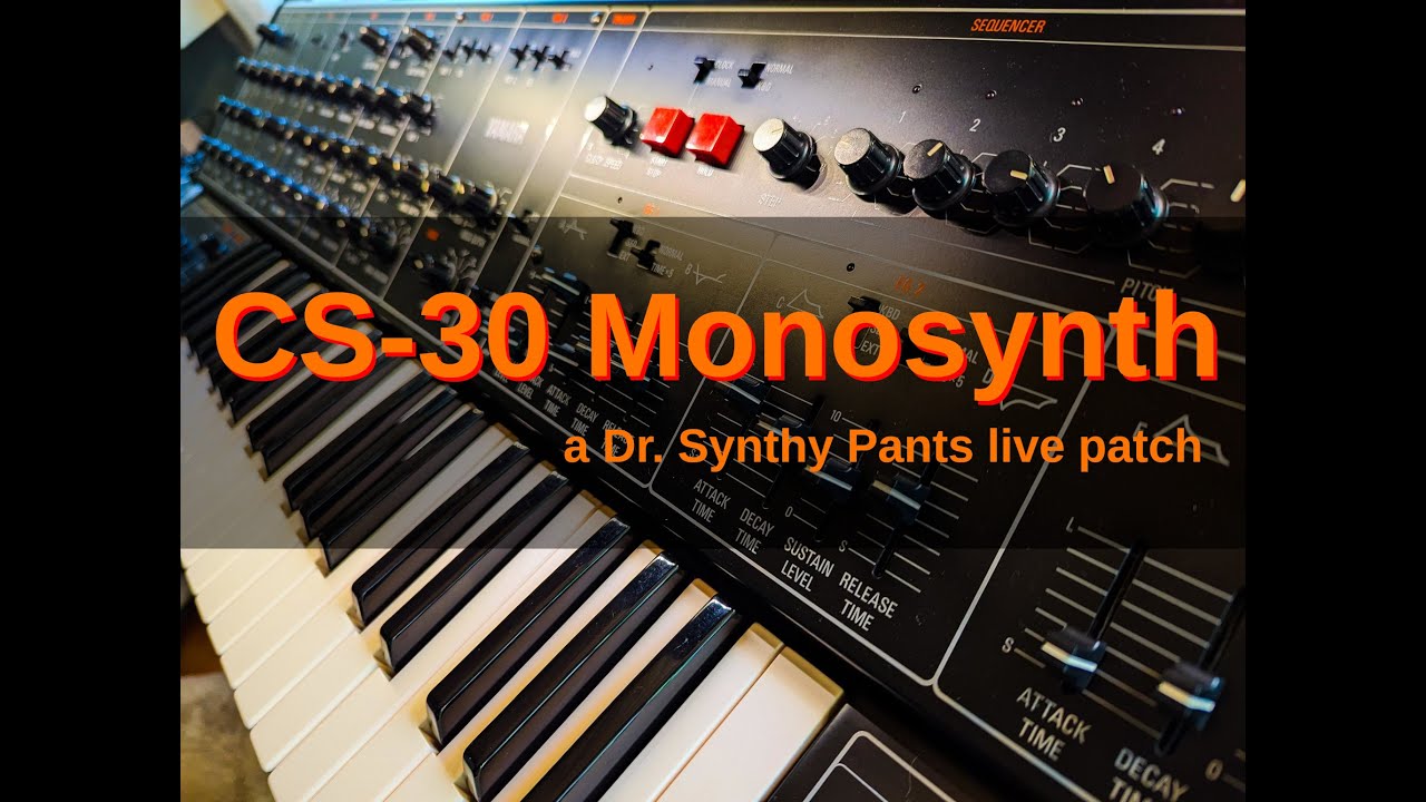 Yamaha CS-30 Let's Patch! | Synth Lead Flute Exploration (1977