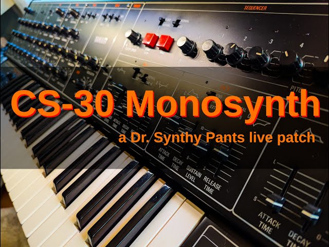 Yamaha CS-30 Let's Patch! | Synth Lead Flute Exploration (1977