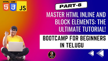 Master HTML Inline and Block Elements:The Ultimate Tutorial!|Telugu|WebDev|Coding|MOT|#coding #html