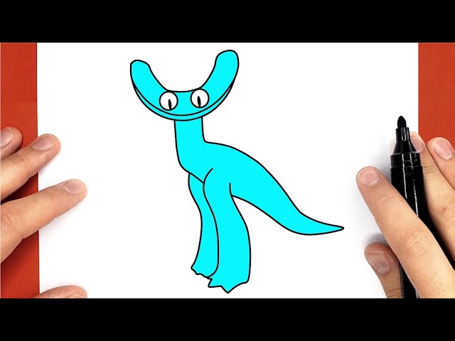 Como DESENHAR o CIANO do RAINBOW FRIENDS 2 - Como DIBUJAR a CYAN de RAINBOW  FRIENDS 2 - ROBLOX 