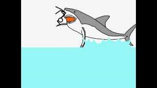 Shark attack and plane crash into a yacht! Stickman animation