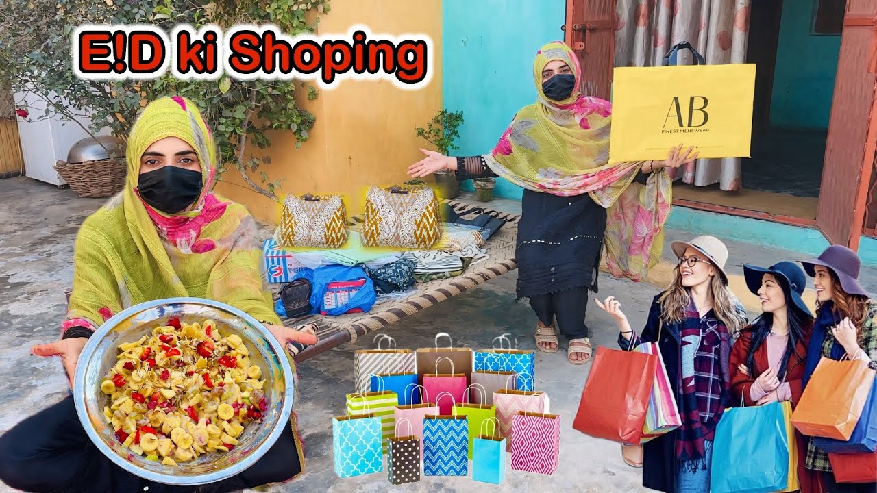 EID ki Shopping 🛍️ Sab Ghar walon Ki 😍 10th Ramadan iftaar At My Home 🏠 Cream Chaat recipe 