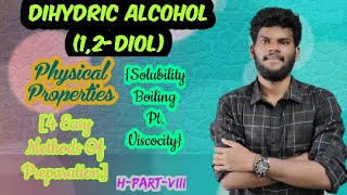 Dihydric Alcohol Method Of Formation//Physical Properties Of Dihydric Alcohol// Polyhydric Alcohol.