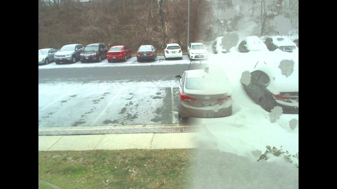 Blizzard 2016 Snow Accumulation Timelapse - YouTube