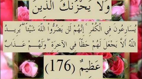القران الكريم سورة آل عمران الأية 176