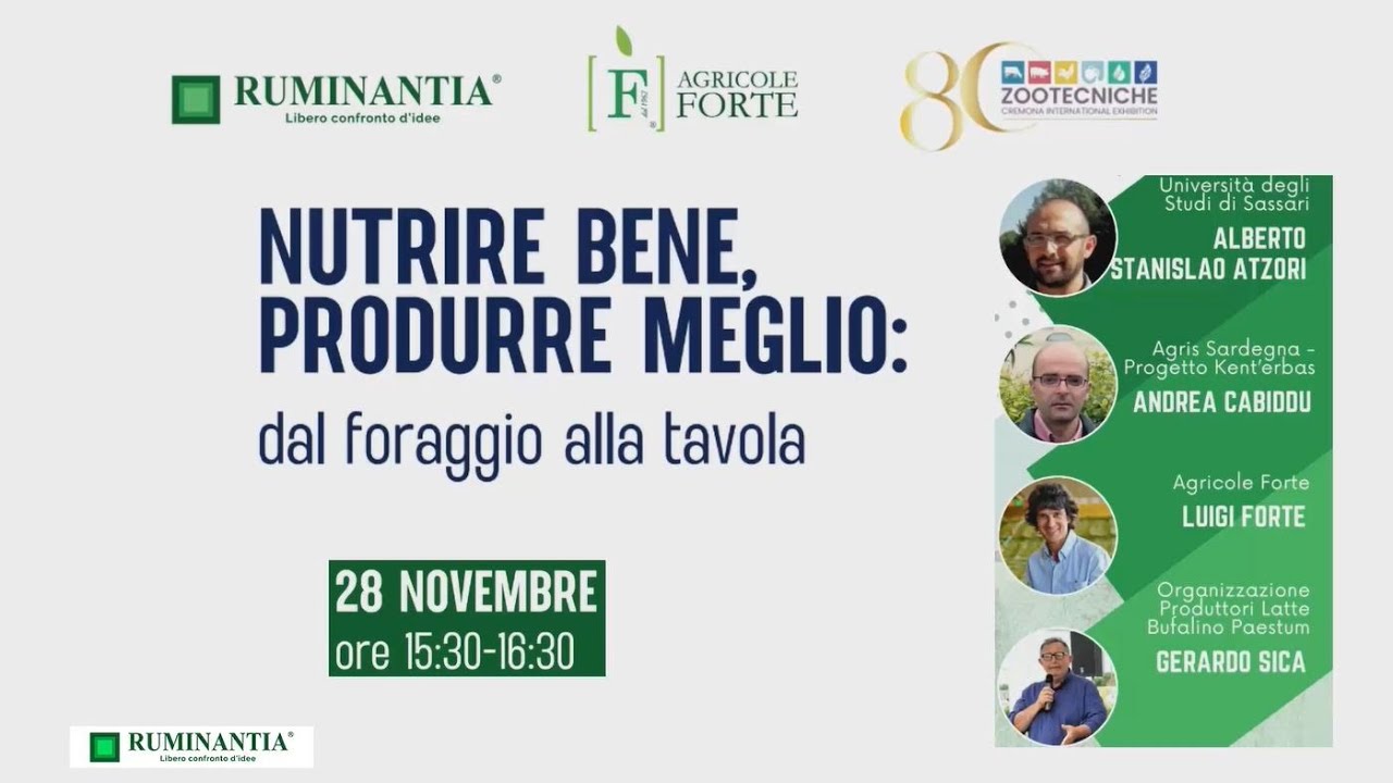 Nutrire bene, produrre meglio: dal foraggio alla tavola