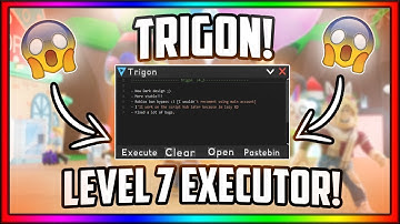 *NEW* ✅OP LEVEL 7 EXECUTOR!✅ (Games, Loadstrings, Full Lua) Trigon!