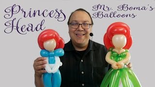 Princess Head Balloon Tutorial (Balloon Twisting and Modeling #38)