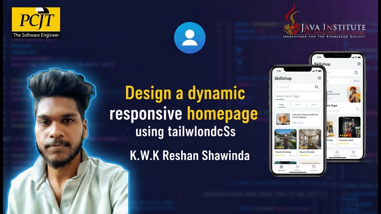 Design a dynamic responsive homepage using tailwindcss # ...