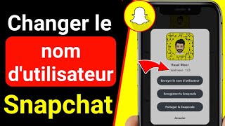 Comment changer votre nom d'utilisateur sur Snapchat 2021 | Changer le nom d'utilisateur de Snapchat