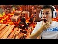 FLOOR IS LAVA CHALLENGE IN TILTED TOWERS! (INTENSE) Fortnite Battle Royale
